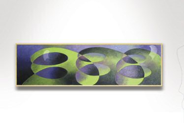 Thermals in purple, Oil on canvas  60" x 20"