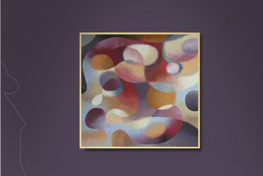 Golden Brown, Oil on canvas  40" x 40"