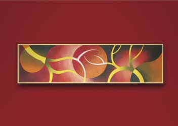 Inferno, Oil on canvas  60" x 20"